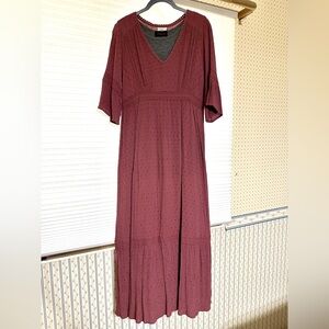 Knox Rose swiss dot maxi dress